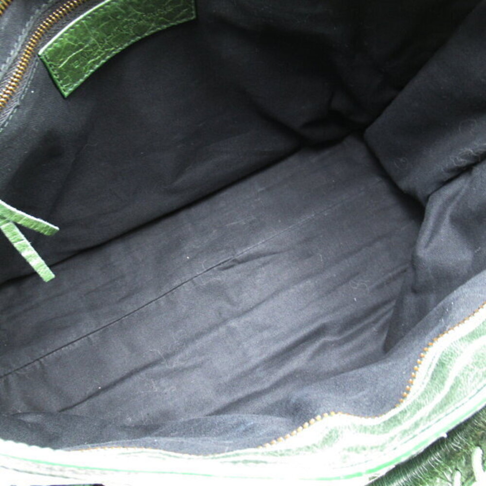 Balenciaga The City Shoulder Bag Leather Green - Picture 6 of 10